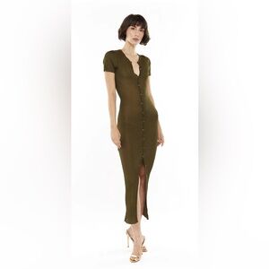 MOTHER OF ALL - ELINE KNIT DRESS - GREEN